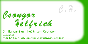 csongor helfrich business card